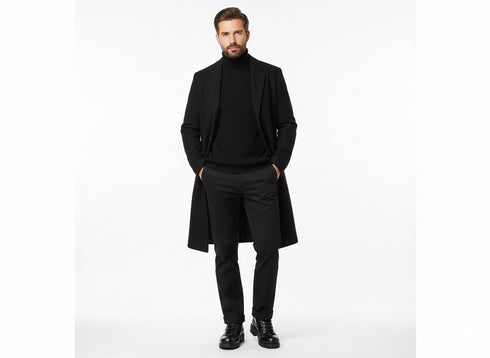 OXS Scarponcino Uomo Frank Casual in Pelle Nera 3600 oufit abbinamento